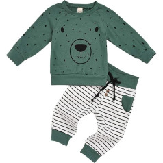 Детские Мальчики Мультфильм Медведь Топы + Брюки Наряды Набор С Длинным Рукавом Рубашка Брюки