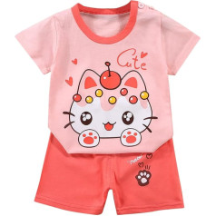 Комплект из шорт и футболки для детей, Симпатичный спортивный костюм, Активная одежда, Гавайская рубашка с мальчиками (2-13 лет), Летние топы +