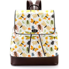 Стрекоза-бабочка Cikada Nature Insect Pattern Personalised School Bags Book Bags for Teenagers, Multicoloured, 27x12.3x32cm, Backpack Backpacks