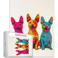 Пазл 4000 деталей животных пазл взрослых, DIY большой пазл коврики, деревянный пазл для взрослых и детей от 12 лет Деревянный пазл собака навык 