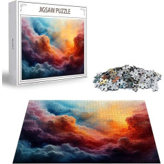 Пазл 4000 деталей абстрактный пазл взрослые, DIY большой пазл коврики, деревянный пазл для взрослых и детей от 12 лет Деревянный пазл облако нав
