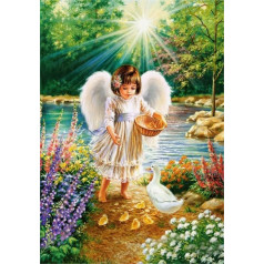 Пазл 1000 деталей Littleangels плакат пазл для взрослых образовательная игра семья декомпрессия игрушка Xq568Zy 50x70CM