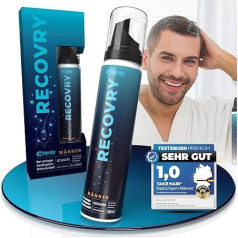 RECOVRY Premium Hair Mousse for Men with Procapil, DHQG, EGCG2, Panthenol & Ciatonic HA - 4 Month Supply - Strengthens & Protect for Fuller, Powerful Looking Hair - Includes Masterclass
