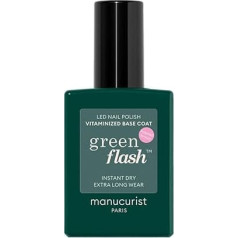 Manucurist Green Flash™ Vitamin Base Coat - Запатентованное базовое покрытие для УФ лака для ногтей Green Flash™ - Защита и укрепление ногтей - Ногти крепче - Сдела