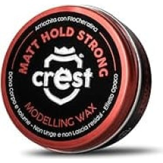 Воск для волос Crest Matt - экстра сильной фиксации - свежие ноты амбры и пачули - 100 мл - Сделано в Италии