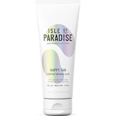 Isle of Paradise Happy Tan Self-Tanning Lotion (200 мл) Постепенный самозагар Уход за кожей Натуральные ингредиенты и веганство