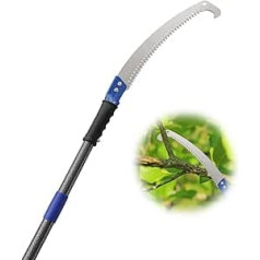 Садовая пила Blue Garden Saws Обрезные пилы для деревьев с изогнутым лезвием, пила с длинным вылетом 3M для триммера, двора, сада, патио, деревьев, ве