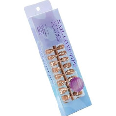 Мягкие гели для ногтей Пресс на ногтях 3 In1 X Coat Tips 14 Größen Vorgefärbte Fake Nails Extensions French Nails Tips Geschenke