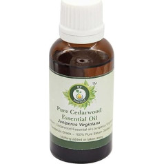 R V Essential Pure Cedarwood Essential Oil 50 ml (1.69 ounces) - Juniperus virginiana (100% Pure and Natural Steam Distillated) Pure Cedarwood Essential Oil