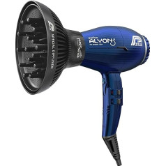 Подарочный набор Parlux Alyon Hair Dryer & Diffuser Night Blue Легкий профессиональный фен с технологией ионизации воздуха мощностью 2250 Вт с 2 скоростями и 4 те