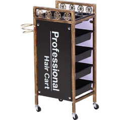 Multifunktionaler Aufbewahrungswagen, Recyclingfahrzeuge, Schönheits-Friseurwagen Mit Rädern, Salon-Rollwagen Mit Pp-Schubladen, Friseur-Werkzeugaufbewahrungsschrank-Färbestation, Sammelfahrzeu