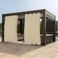 Шторы для улицы, водонепроницаемые солнцезащитные, ветрозащитные, антикоррозийные с маленькими люверсами в верхней части, для патио, сада,