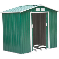 Металлический садовый навес с крышкой Outsunny 6 футов x 4 фута (1,8 м x 1,2 м), зеленый