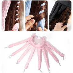 Octopus Hair Curler Headband Heatless Hair Curlers No Heat Curling Rod Headband, без тепла Octopus Curls Rod Soft No Heat Hair Curlers Can Sleep In Overnight (Pink)