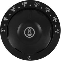 TOYANDONA Термостат декунг backofenknöpfe ersatz Gasventil-Bedienknopf Austausch von Herdknöpfen Ersatz-Ofenknöpfe drehknopf elektroherd Bedienknöpfe Backofen-Bedienknopf Plastik Black