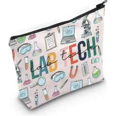 WZMPA Lab Tech Survival Kit Lab Technician Appreciation Gift Lab Technician Zipper Makeup Bag Lab Technician Merchandise, Lab Tech, Fit: