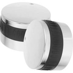 2 Stück Silberne Universal-bedienknöpfe, Ofen-bedienschalterknöpfe, Ersatz Für Backofen, Herd, Universal-knöpfe, Breite Anwendung