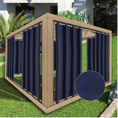 2 панели штор для патио Водонепроницаемые ржавые верхние и нижние люверсы Крытый теплоизолированные вертикальные шторы ветрозащитные для