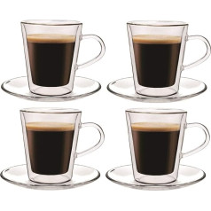 Набор термостаканов Maxxo с двойными стенками, прочные стаканы с плавающим эффектом, подходят также для турецкого чая