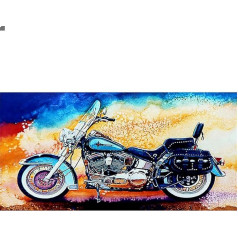 DCIDBEI Алмазная живопись Мотоцикл 85 x 45 см (Внутренняя 80 x 40 см) DIY 5D Алмазная Живопись Картины Полный Дрель Алмазная Живопись Наборы Живопись П