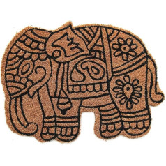 Coco&Coir® Premium Coconut Doormat Кокосовый коврик с нескользящей ПВХ шваброй для входной зоны для наружного и внутреннего использования 45 x 75 см