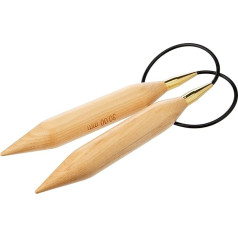 KNITPRO Basix Birch: Пинетки для вязания: Круглые: Фиксированные: 80 см х 30,00 мм, многоцветная береза, 80 х 3 х 4 см