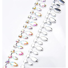 Ожерелье Niiyyjj glitter diamond cup, свадебные украшения, стразы, подвеска лошадиный глаз, стеклянная кисточка, лента, стразы, от 1 года, серебряный ког