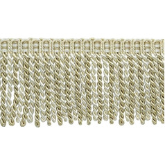 Бахрома длиной 3 дюйма Стиль# DB3 - Слоновая кость Светло-бежевый - Белый песок 4001 (Продается по ярдам (1 ярд = 91 см)