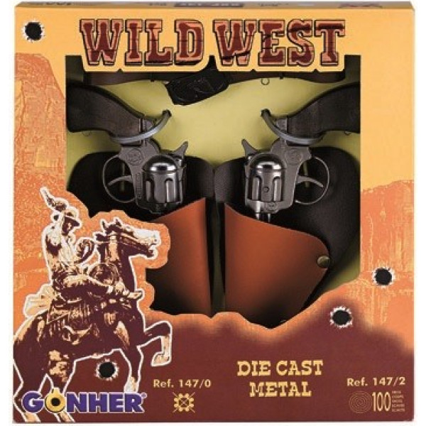 Pulio Набор ковбойских револьверов, металлический гончар 147/0