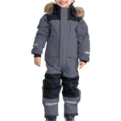 Детский снежный костюм duxyoz, цельный, ветрозащитный, водонепроницаемый, зимний комбинезон, с флисовой подкладкой, теплый, утепленный, лыжна
