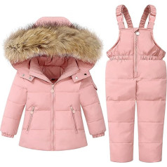 CUTeFiorino Новорожденных Девочек Одежда Детские Пуховик Комплект для Девочек 1 6 Старый Ребенок Лыжный Костюм Экипировка Девочки 92