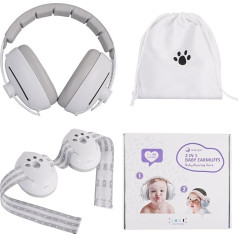 TACODIS Baby Ear Muffs Защита от шума, 2 в 1 Детские наушники от шума, Регулируемые детские наушники с эластичной лентой
