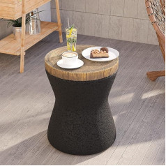 HOMPUS Конечный Стол Современный Конечный Стол Песочные Часы Форма Домашний Декор Акцент Прикроватный Столик Для Гостиной Спальни Балкон Ил