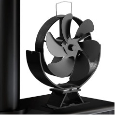 Navaris 6 лопастей каминный вентилятор без электричества - печной вентилятор для камина - тихая циркуляция тепла - для камина дровяной печи - че