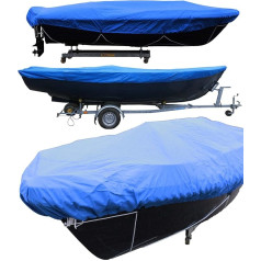 Брезент для лодок - Infradesktrading 600D PVC-Coated Universal Tarpaulin for Boats - Открытый брезент для лодок длиной от 430 до 490 см x 175 см - Пожалуйста, проверьте размеры 