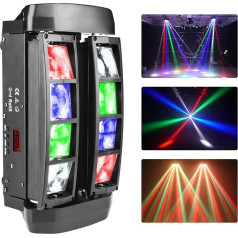 Led Moving Beam Light, 8x3W RGBW LED Beam Spider Light, Use For Disco, Ballroom, KTV, Bar, Club, Party, Wedding