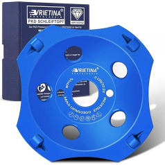 PKD PCD Diamond Cup Wheel 125 x 22,23 мм, 4 сегмента, шлифовальный диск для угловой шлифовальной машины, шлифовальной машины по бетону, каменной кладки, для 