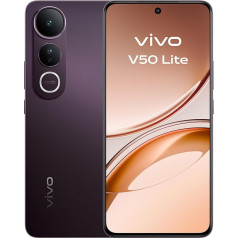 Смартфон vivo V50 Lite 4G, 8G+256G, 6,77-дюймовый P-OLED экран 120 Гц, основная камера Sony 50 МП, подсветка Aura Light, аккумулятор 5200 мАч, зарядка 90 Вт FlashCharge, IP65, гром