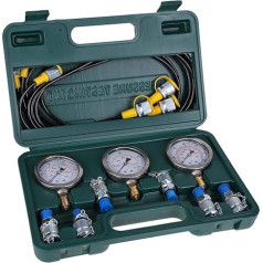 Гидравлический манометр комплект, VBESTLIFE цифровой гидравлический манометр тест частей с муфтами, шланги, манометр для экскаватора строител