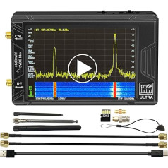 Модернизированный анализатор спектра TinySA Ultra 100 кГц ~ 5,3 ГГц 4,0 дюйма портативный ручной анализатор частоты с батарейкой в корпусе
