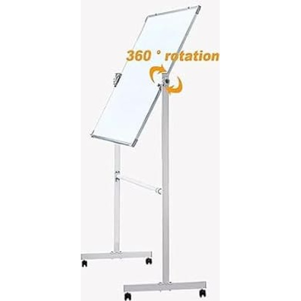 IYUESQ Beweglicher Whiteboard-Ständer, rollende Staffelei mit trocken abwischbarem Board und Rädern, für Büro, Klassenzimmer, Zuhause