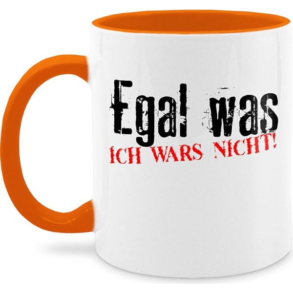 Кружка 325 мл - Заявление - Egal was Es nicht - Kollegen Kollege Kollegin Подарок Смешной - 325 мл - Оранжевый - Кофейные чашки Высказывания Кофейная чашка