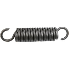 Zugfedern, Doppelhaken-Zugfeder, Federstahl, Drahtdurchmesser 5 mm, Außendurchmesser 28 mm, freie Länge 100-200 mm, 1 Stück(5 x 28 x 130 mm)
