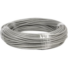 CoFan 00503006 - Кабель стальной с полимерным покрытием, 4 X 6 мм, 50 М)