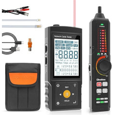 Henkion Многофункциональный тестер сетевого кабеля RJ45, кабельный трекер, перезаряжаемый, тест на целостность и неисправность UTP, длина, VFL, OPM, PO