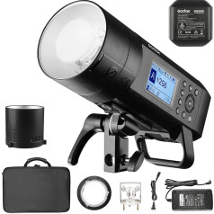 Godox AD400Pro 400Ws GN72 TTL 1/8000s HSS 2.4G X System All-in-One Outdoor Flash Speedlite Strobe Light, монолампа с питанием от аккумулятора, 390 всплесков полной мощности, 0.01-1s Recycle Time