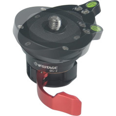 IFOOTAGE Quick Leveler Head QL-I, винтовое соединение 3/8 снизу, подходит для штативов, рельсов для камер, моноподов, с уровнем, аксессуары для камер, вспомо