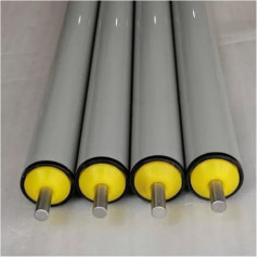 Förderbandtragrollen förderband 8 10 12 14 16 17 18 20 22 24 26 30 36 40 Zoll Länge Schwerkraft-Förderrolle, 4 Stück industrielle Holzbearbeitung PVC-Förderer-Ersatzrohr, Lagerhallen ohne An