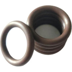 OKYIE FKM-Ringdichtungen CS 4 mm Außendurchmesser 12 mm ~ 480 mm Fluorkautschuk-O-Ring-Unterlegscheibe Beständigkeit gegen Ölalterung Abrieb Ozonkraftstoff Chemische Dichtung(125x117x4mm 1pcs)