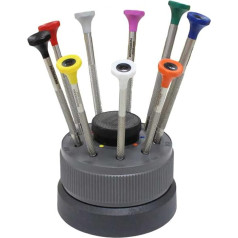 Bergeon 30081-S09 Эргономичная отвертка на основании от 0,50 до 2,5 мм HS30081-S09 В упаковке 9 штук